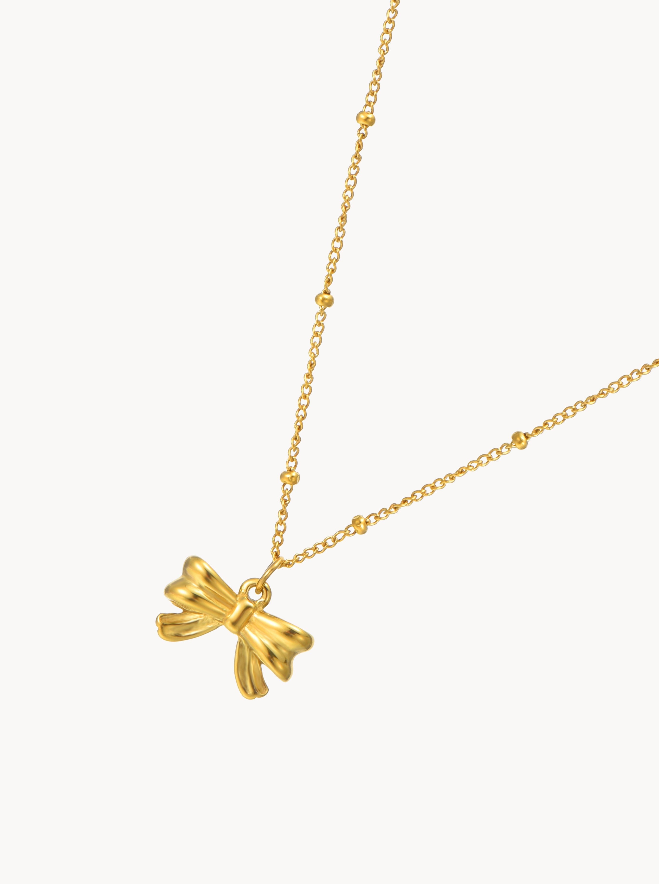 Cinna Bow Necklace - Kuri Jewelry
