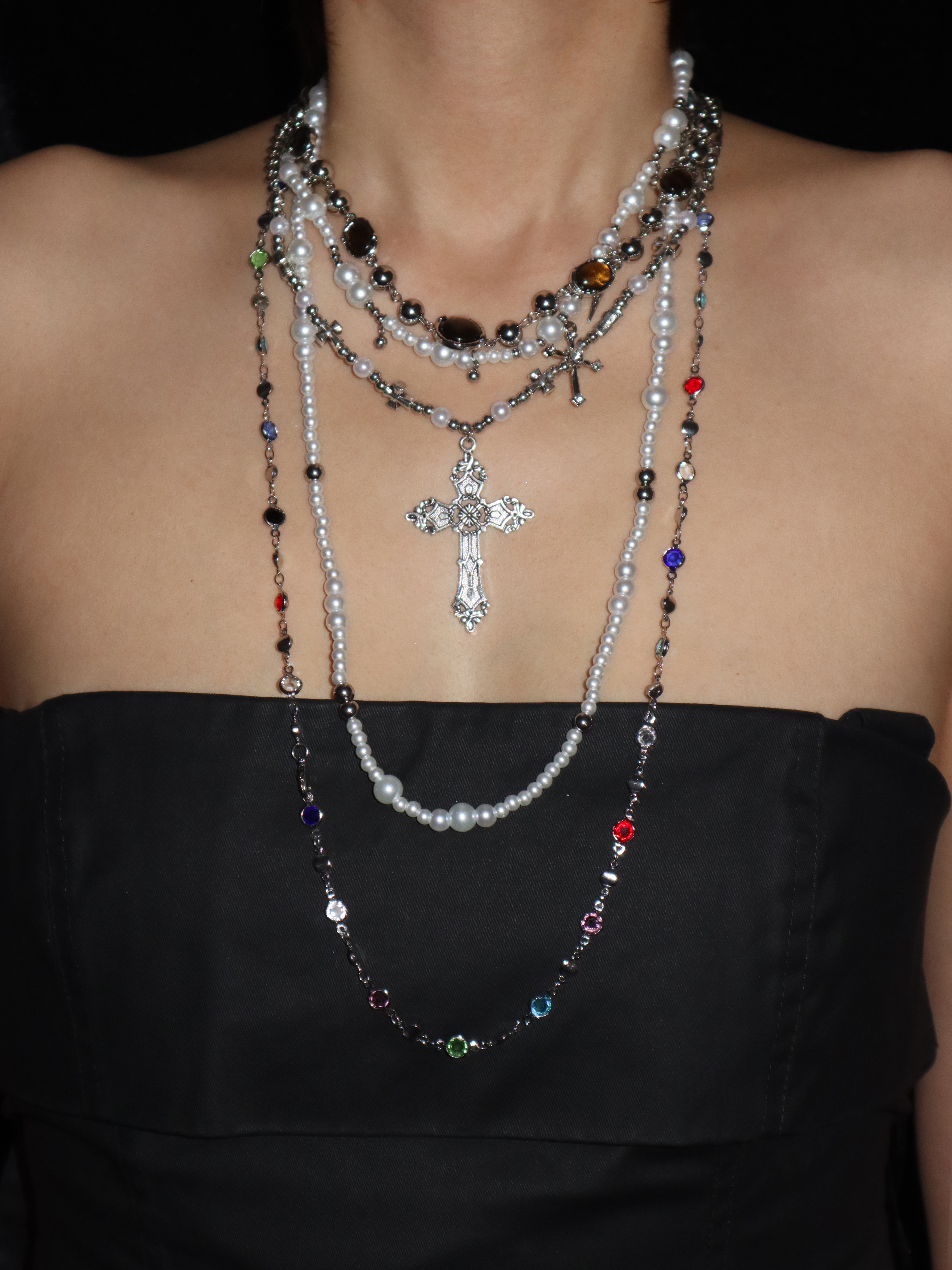 Cornelia Tiger's Eye Silver Necklace