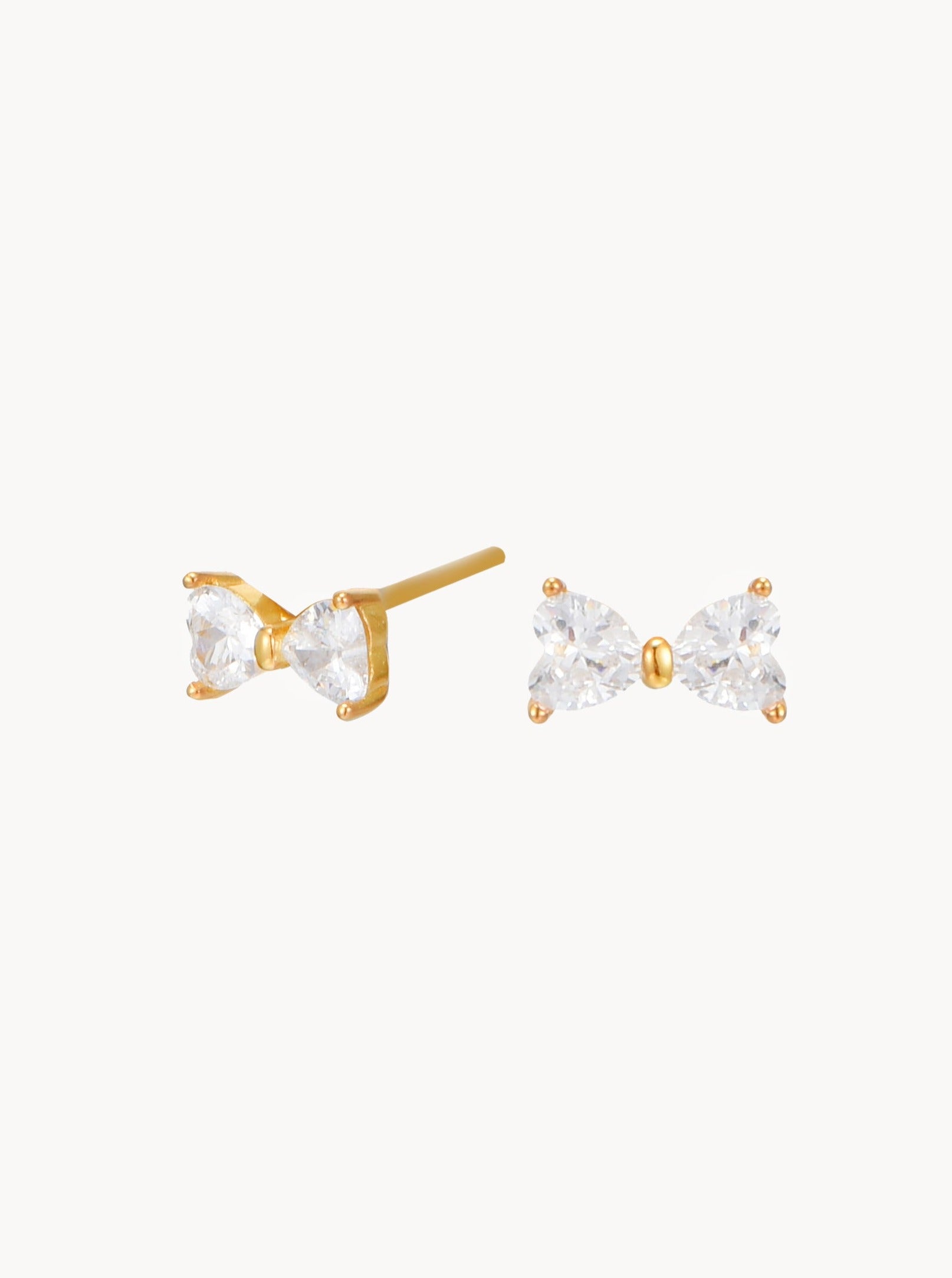 Darlene Golden Bow Earrings - Kuri Jewelry