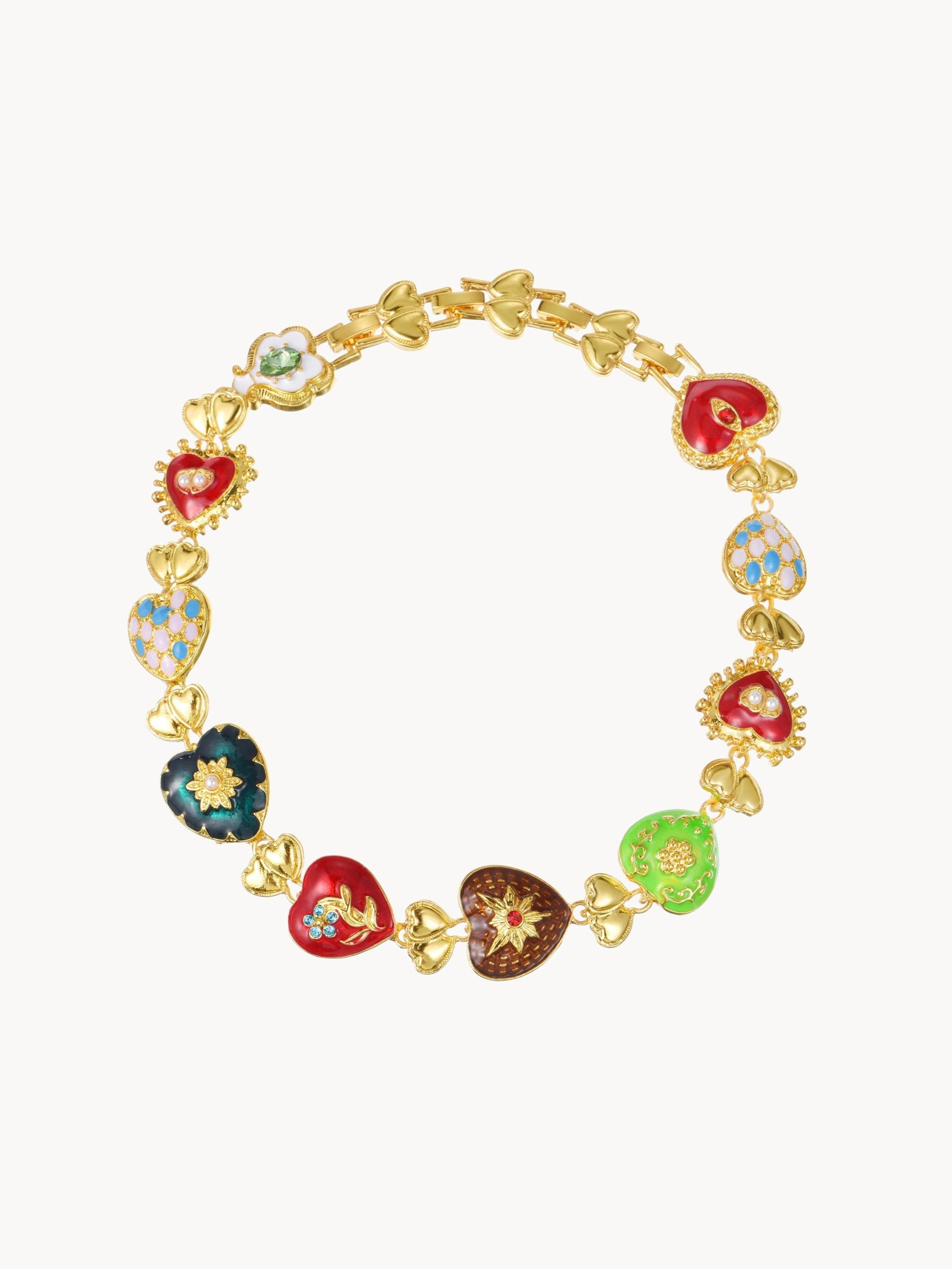 Marcia Vintage Heart Necklace - Kuri Jewelry