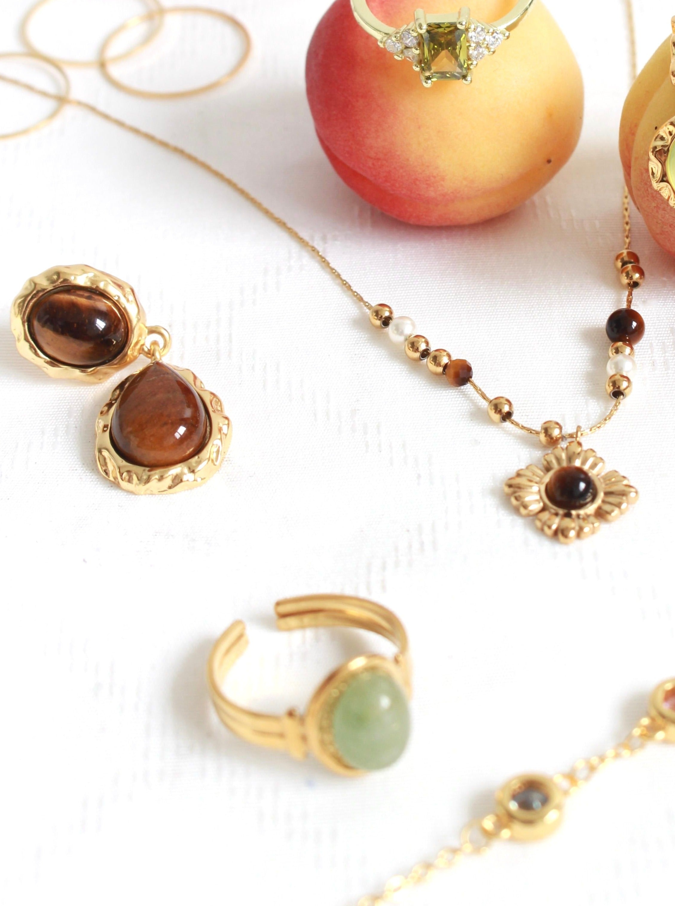 Cat's Eye Golden Ring - Kuri Jewelry