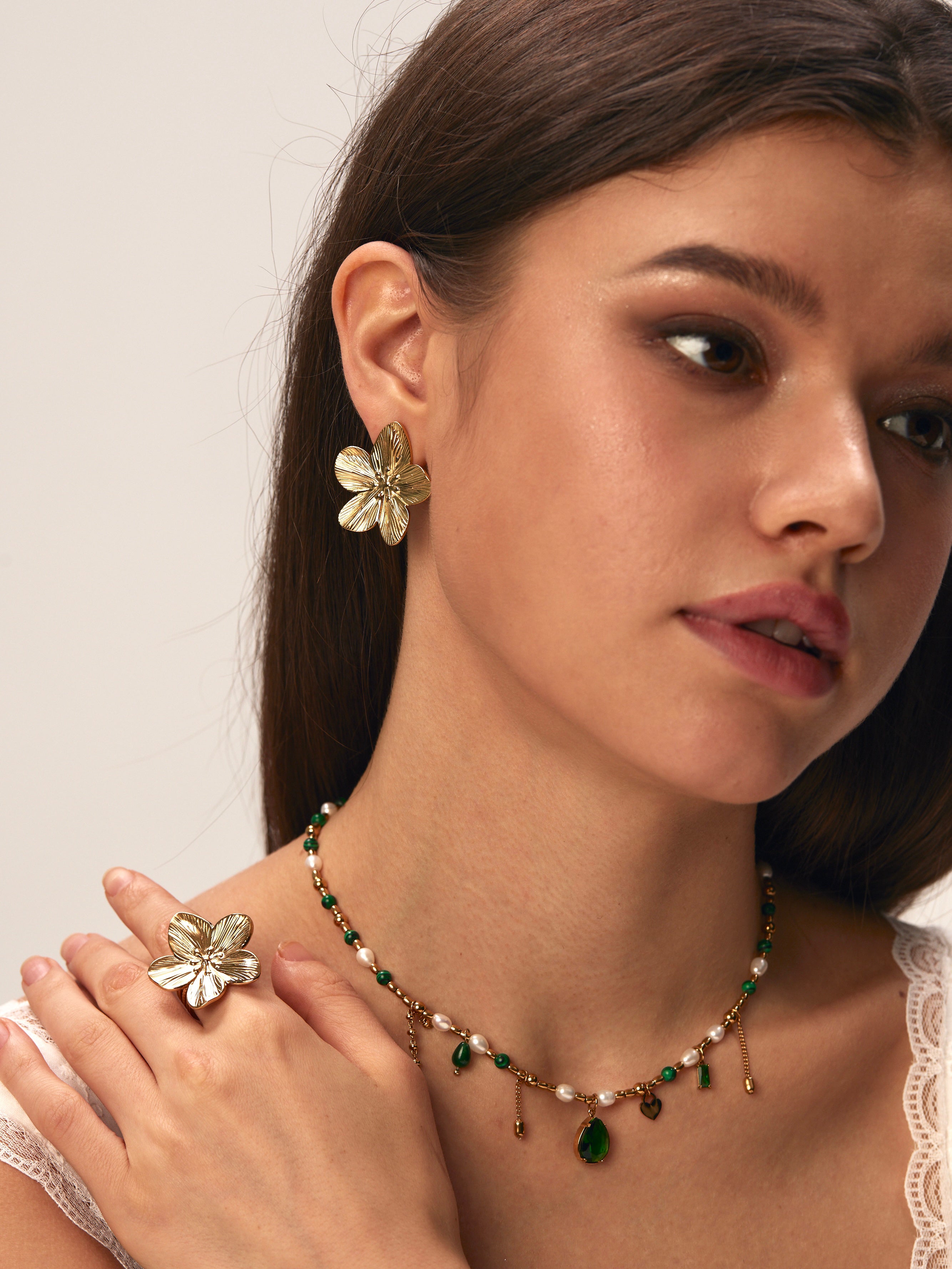 Diana Evergreen Pearl Necklace - Kuri Jewelry