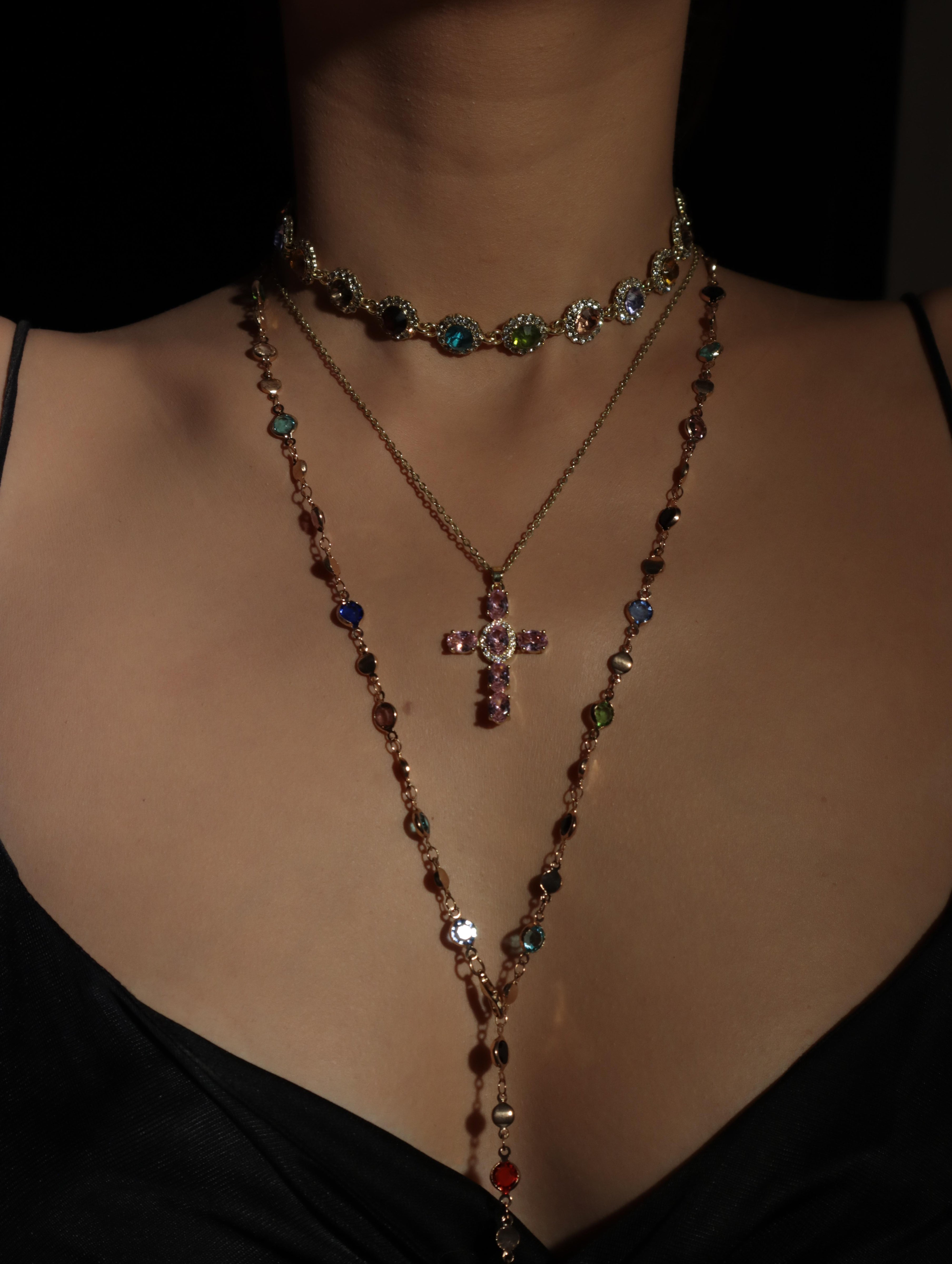 Jolie Colorful Long Necklace - Kuri Jewelry