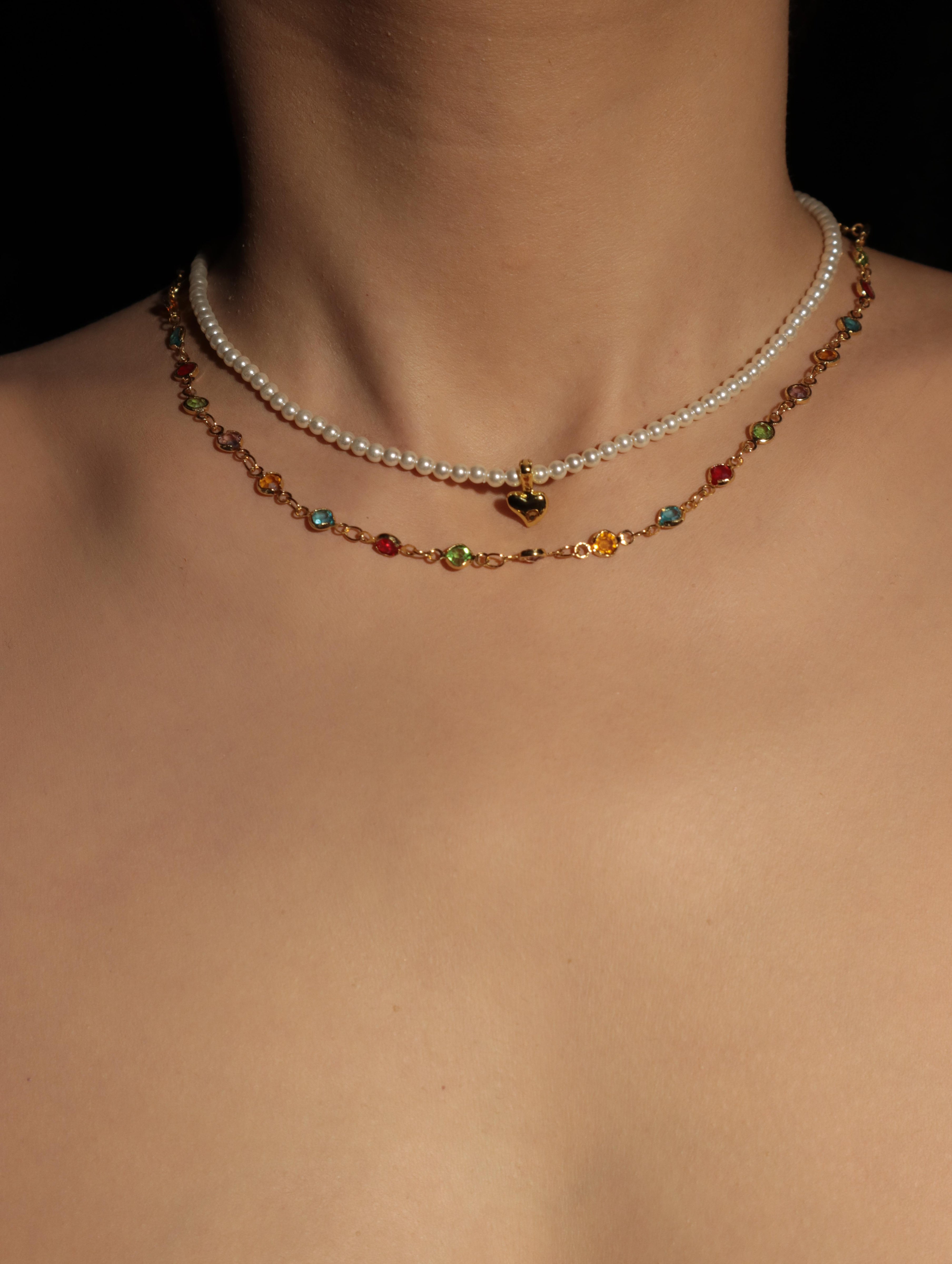 Margaret Colorful Bon Bon Necklace - Kuri Jewelry