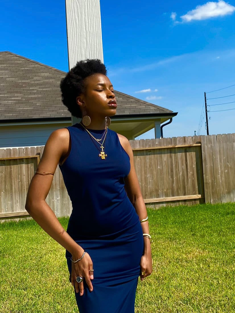 Fiona Colored Stone Cross Necklace - Kuri Jewelry