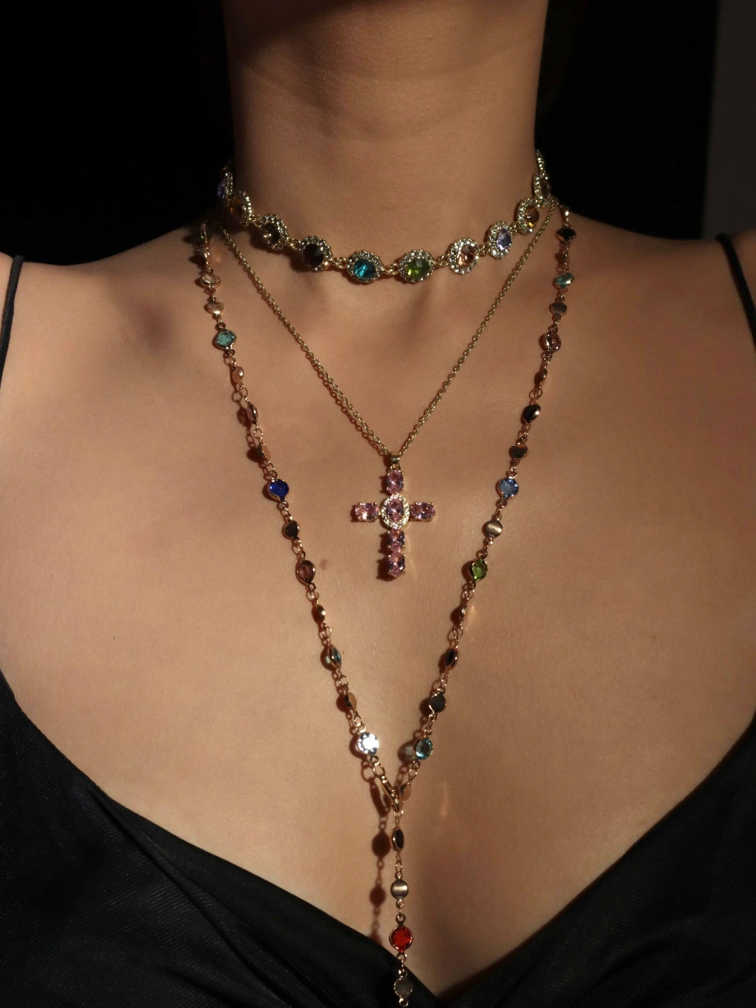 Iris Colored Choker - Kuri Jewelry