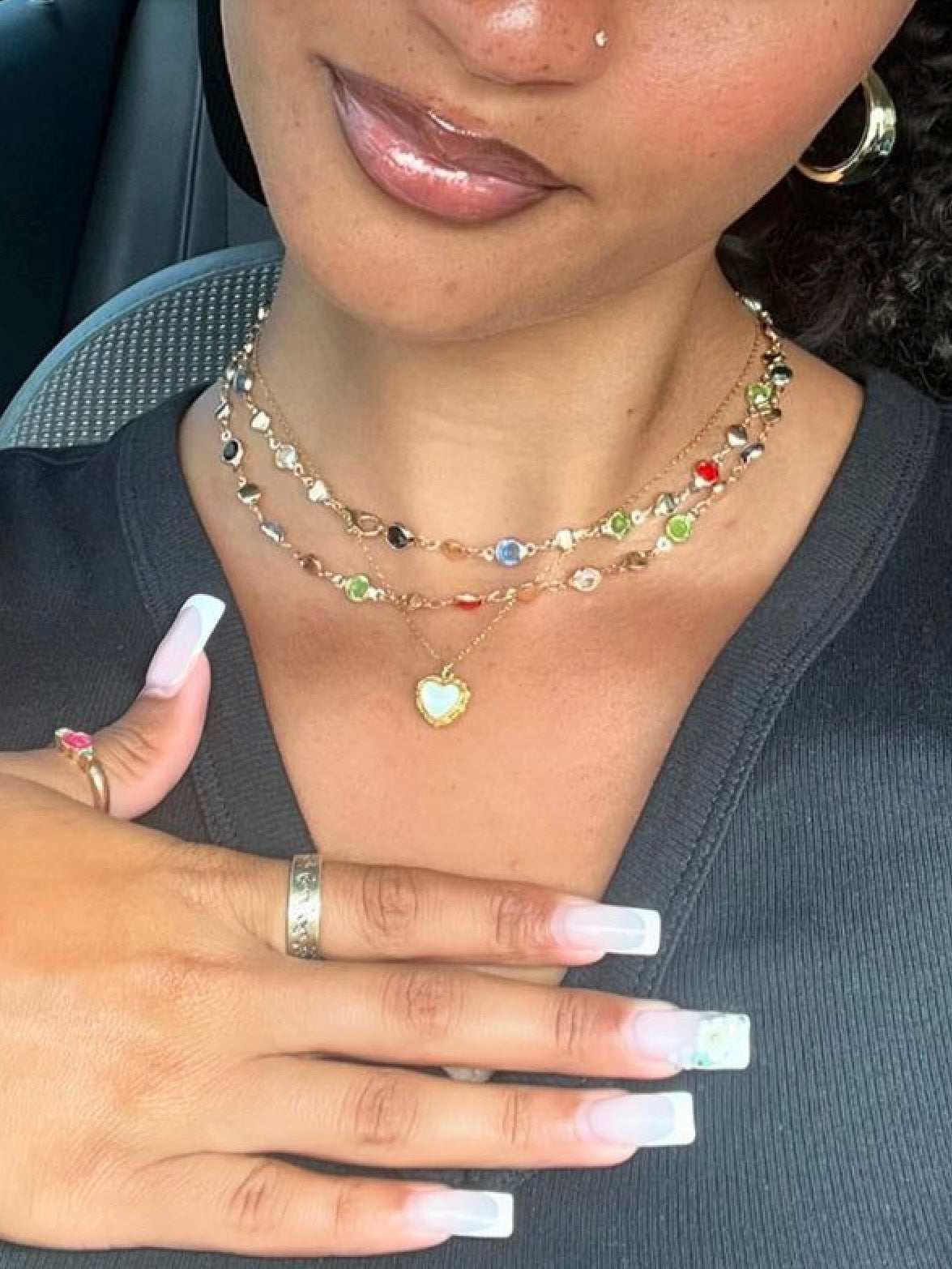 Jolie Colorful Lariat Necklace - Kuri Jewelry