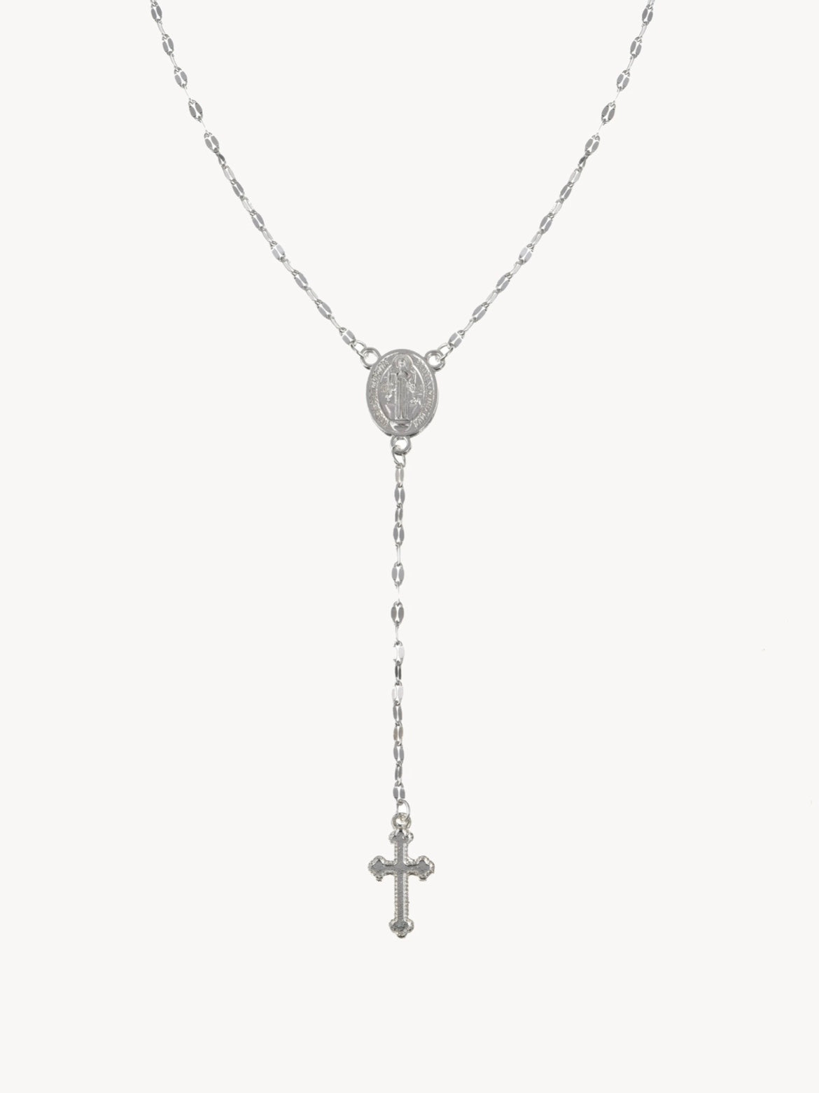 Gloria Cross Lariat Necklace - Kuri Jewelry