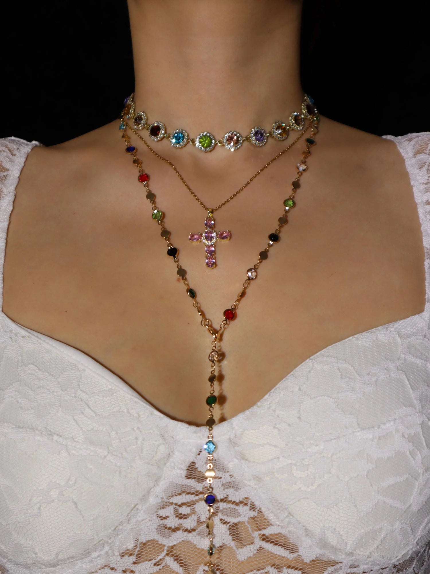 Iris Colored Choker - Kuri Jewelry