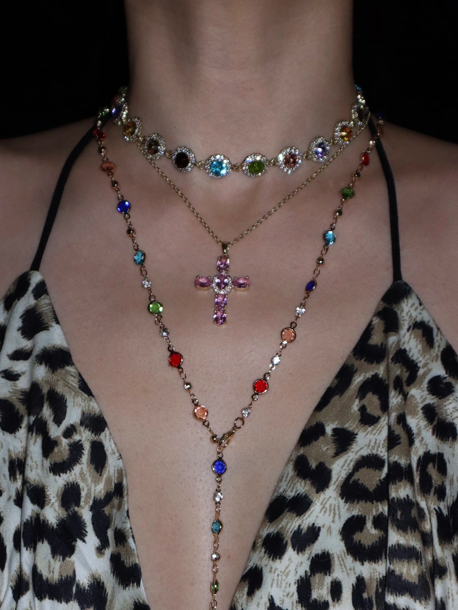 Jolie Colorful Lariat Necklace - Kuri Jewelry