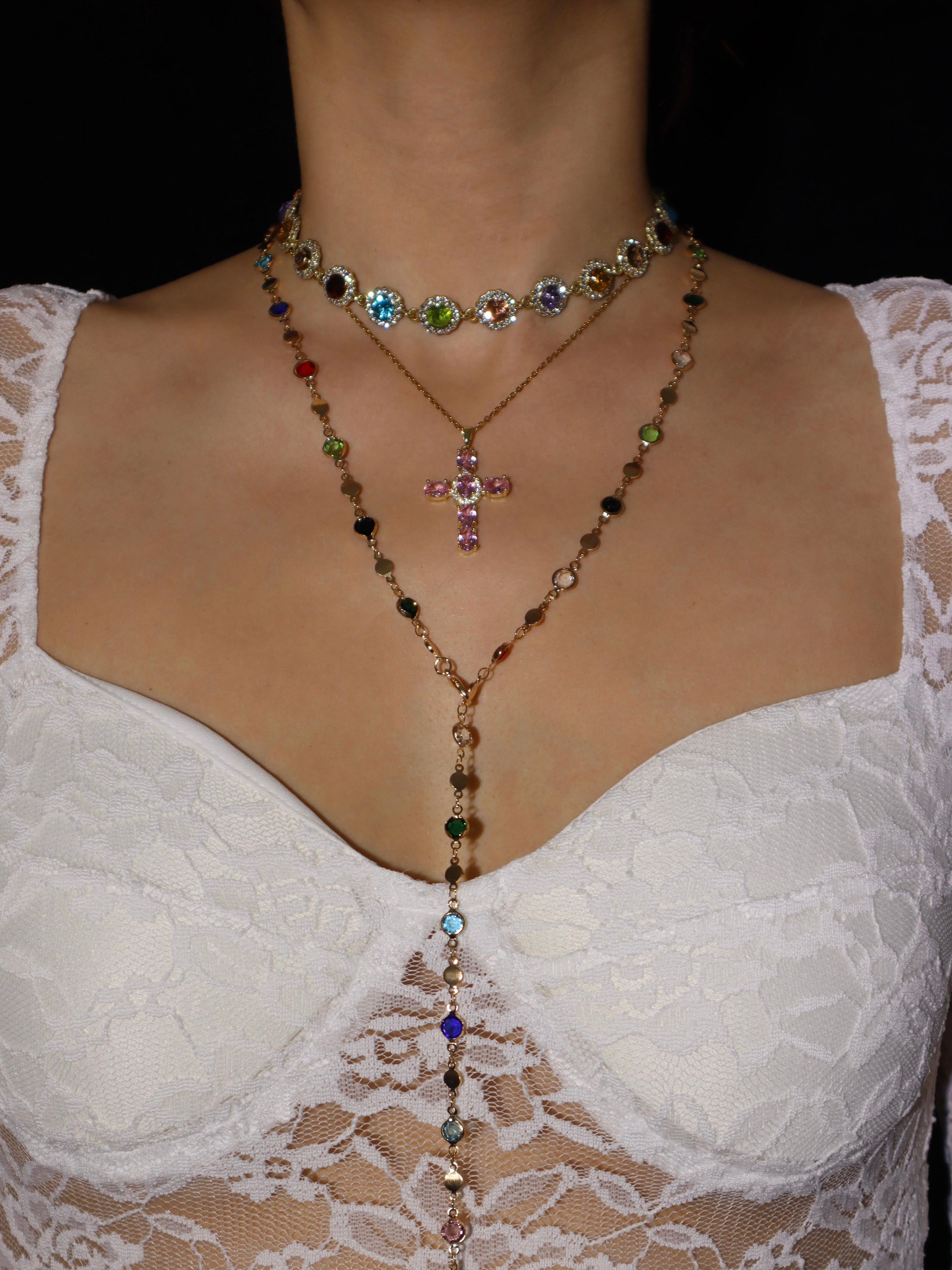 Jolie Colorful Long Necklace - Kuri Jewelry