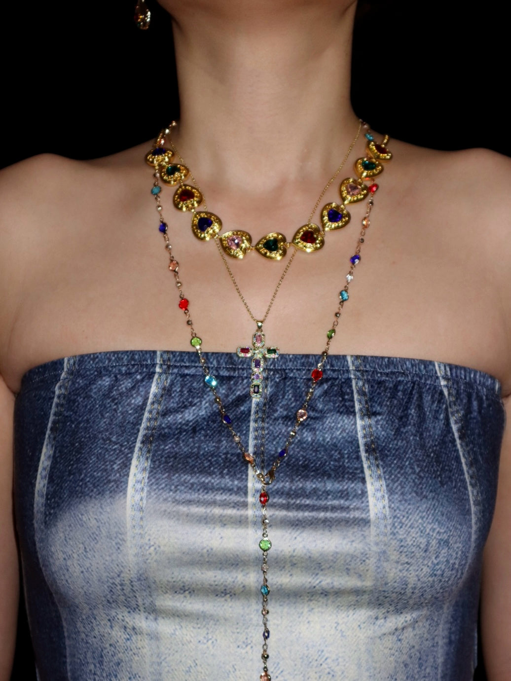 Jolie Colorful Lariat Necklace - Kuri Jewelry