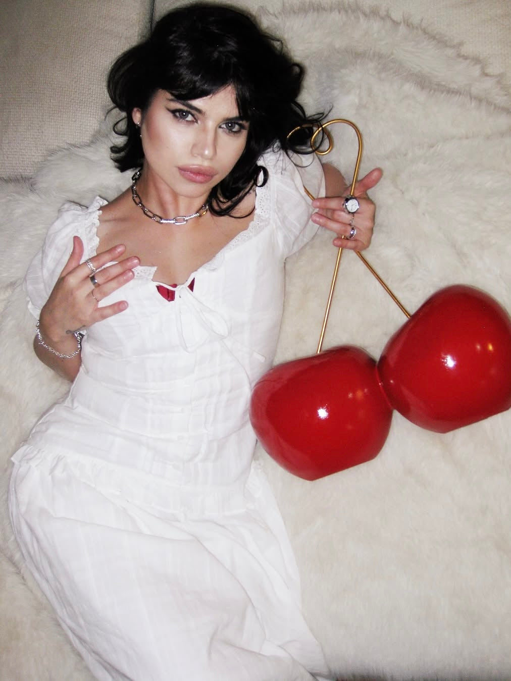 Goth Silver Cross Bracelet I