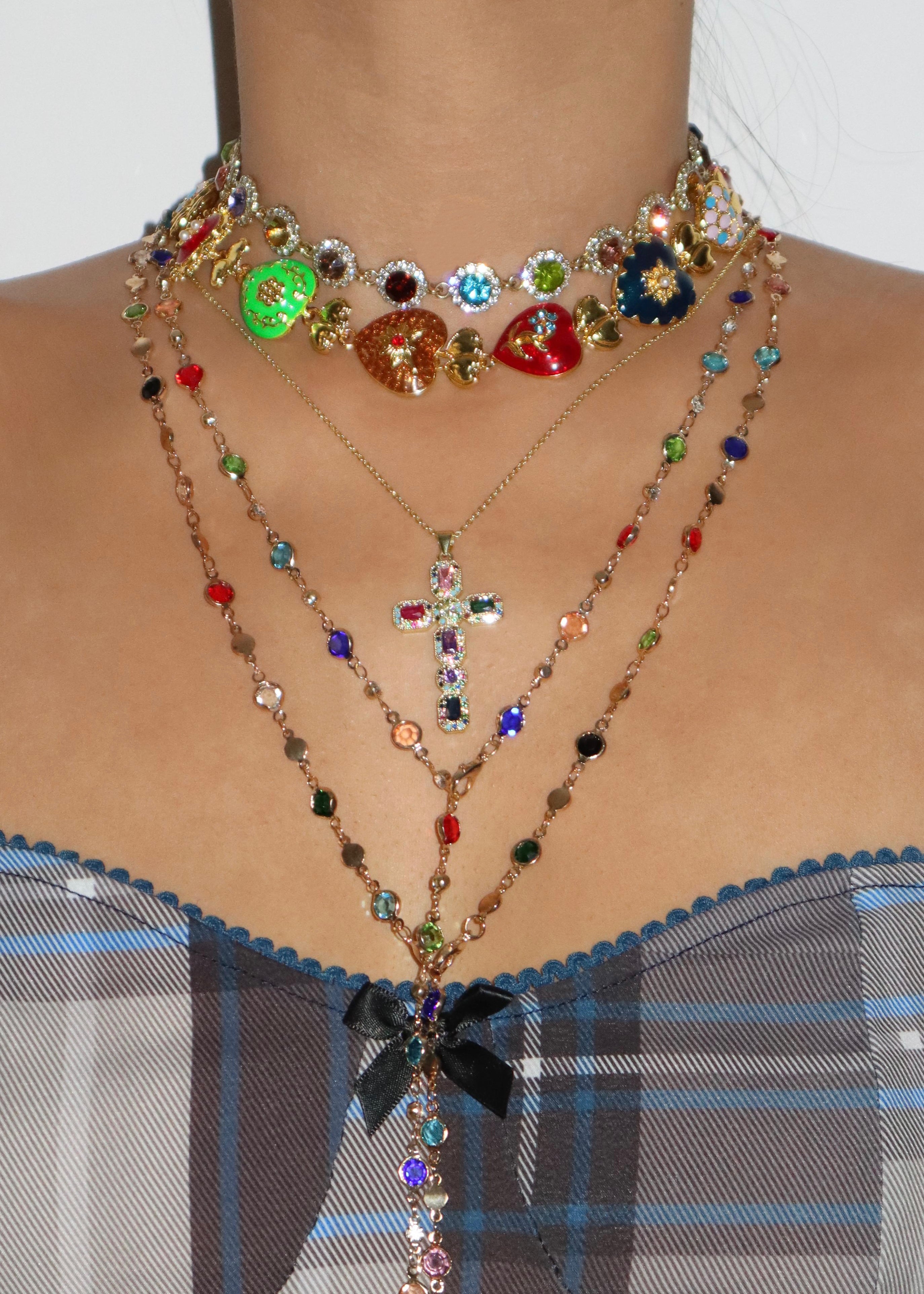 Iris Colored Choker - Kuri Jewelry