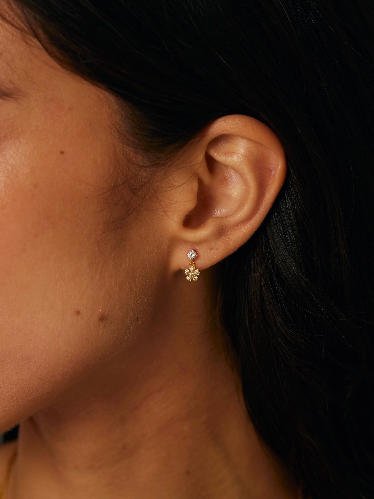 Petit Flower Stud Earrings