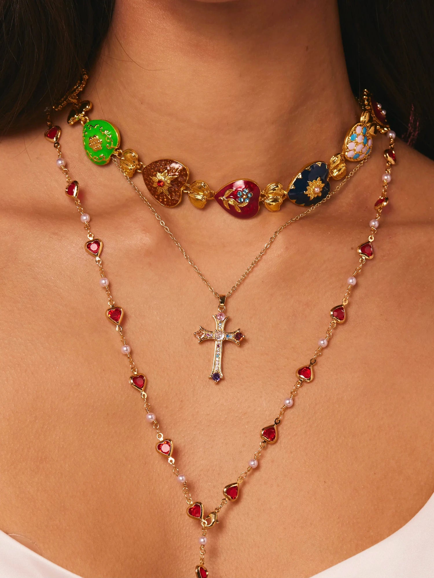 Marcia Vintage Heart Necklace - Kuri Jewelry
