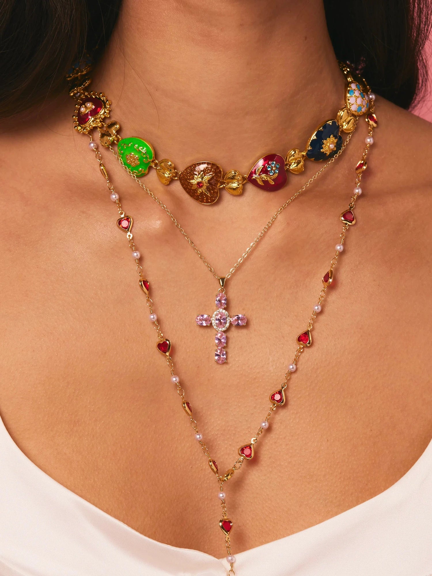 Marcia Vintage Heart Necklace - Kuri Jewelry