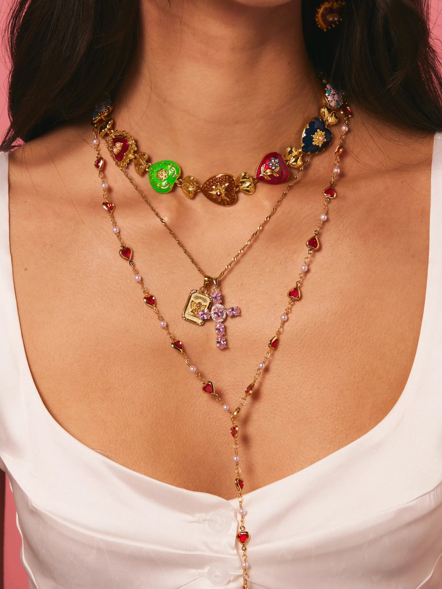 Marcia Vintage Heart Necklace - Kuri Jewelry