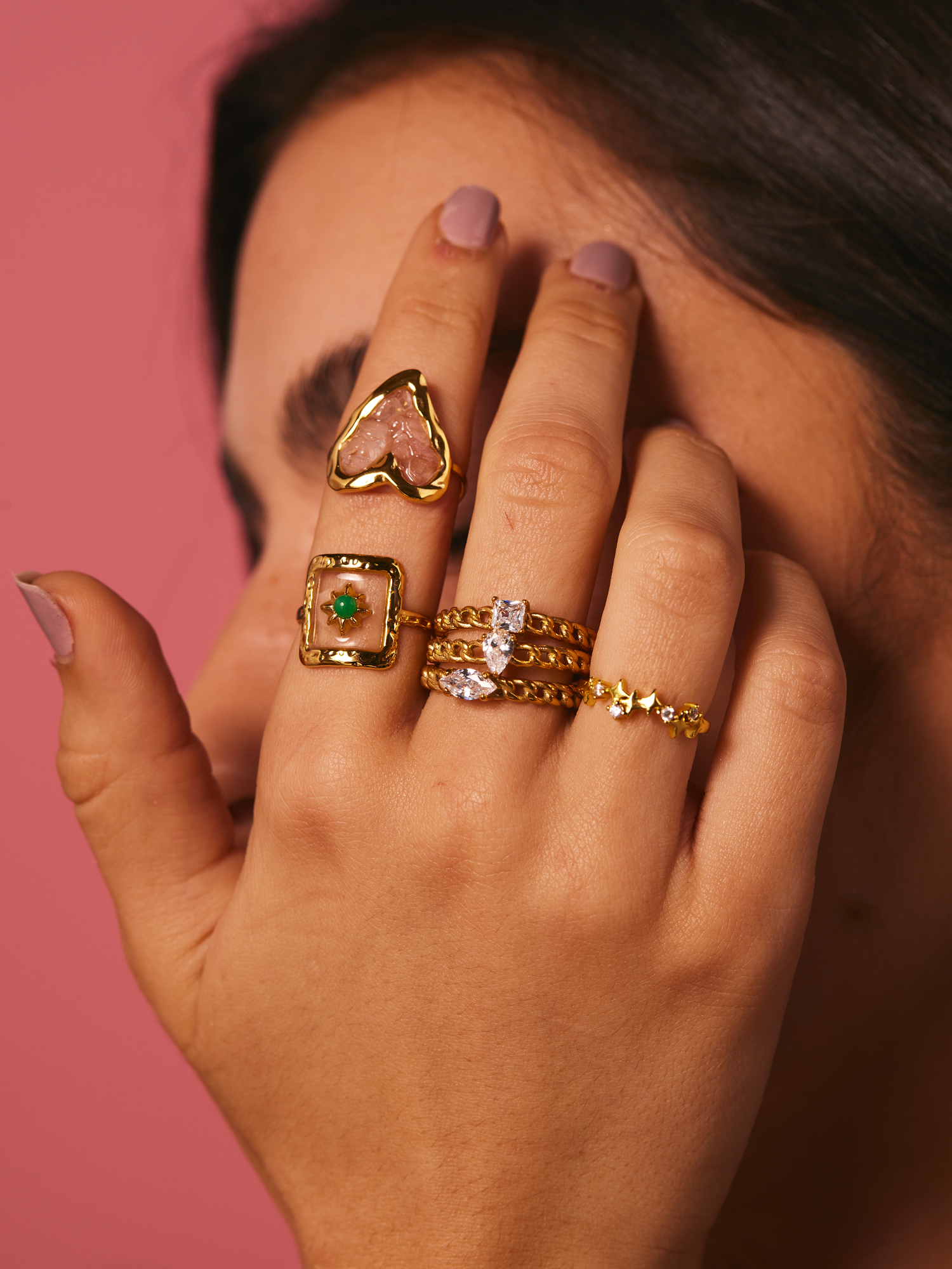 Setlla Sparkle Ring - Kuri Jewelry