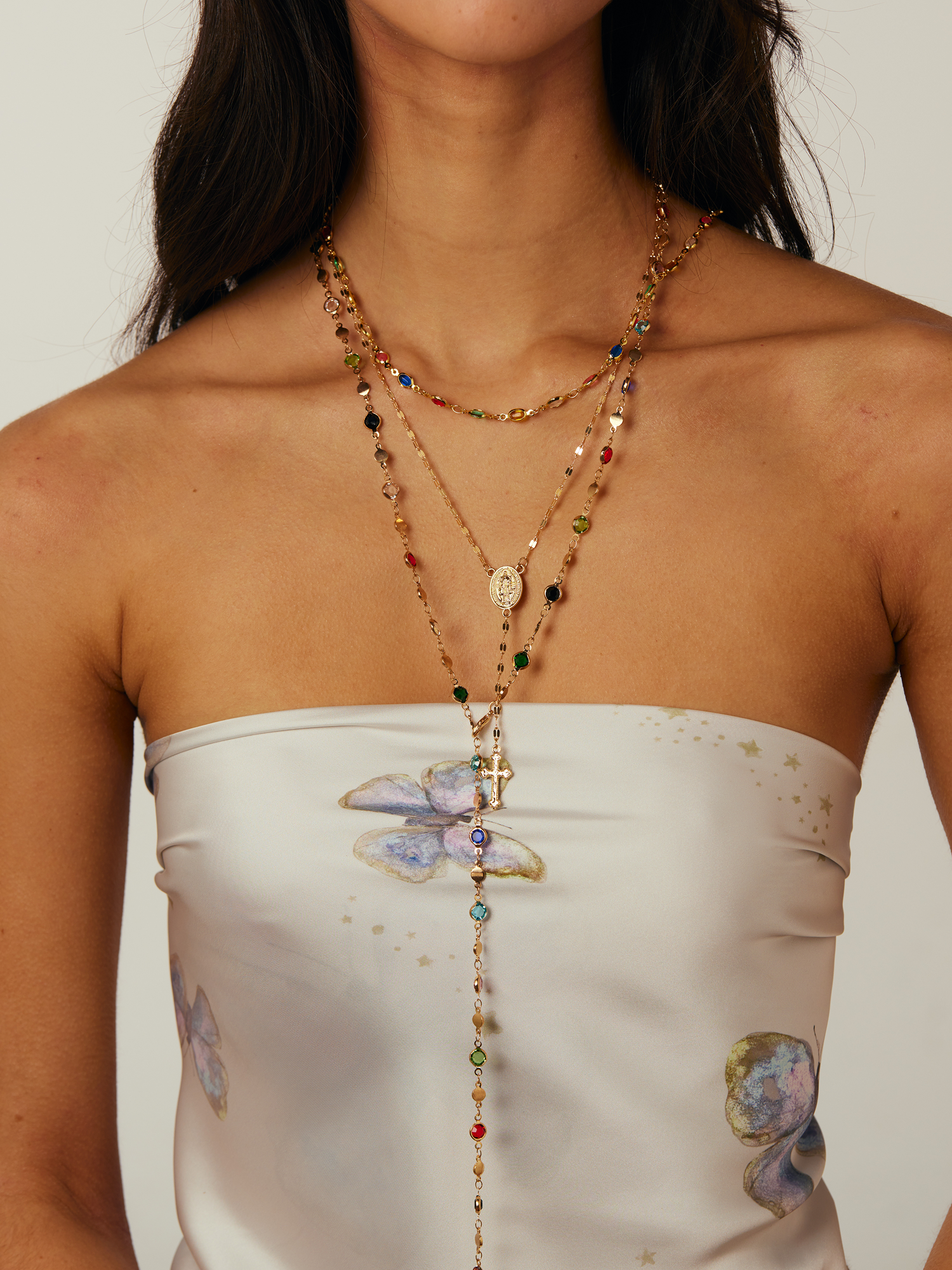 Yuri Colorful Chain Necklace - Kuri Jewelry