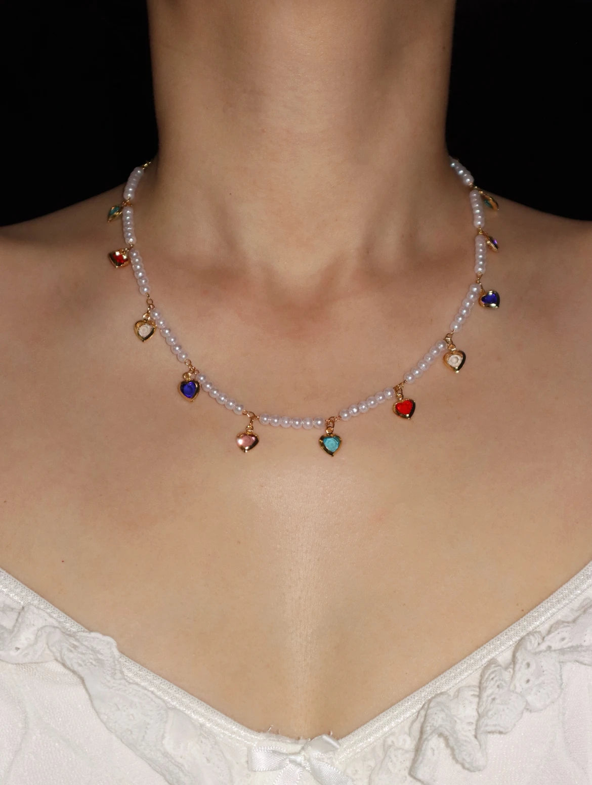Jolie Colorful Pearl Necklace