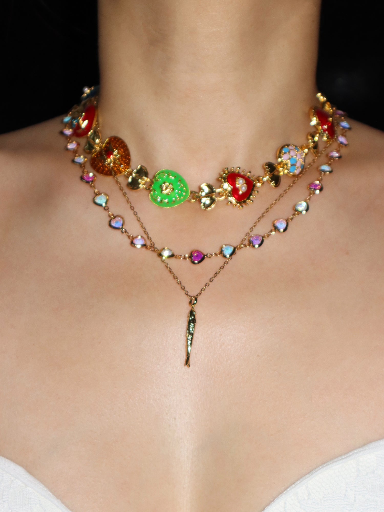 Marcia Vintage Heart Necklace
