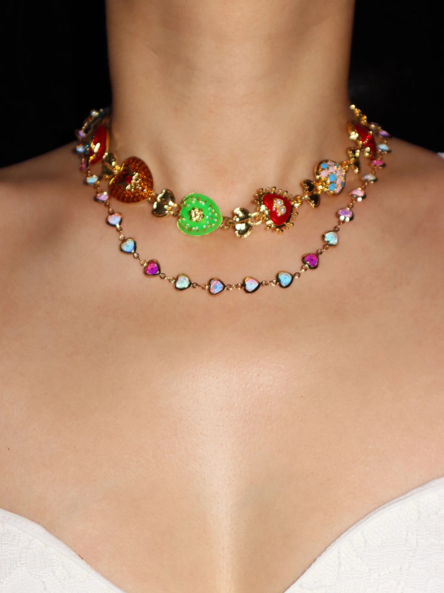 Marcia Vintage Heart Necklace - Kuri Jewelry