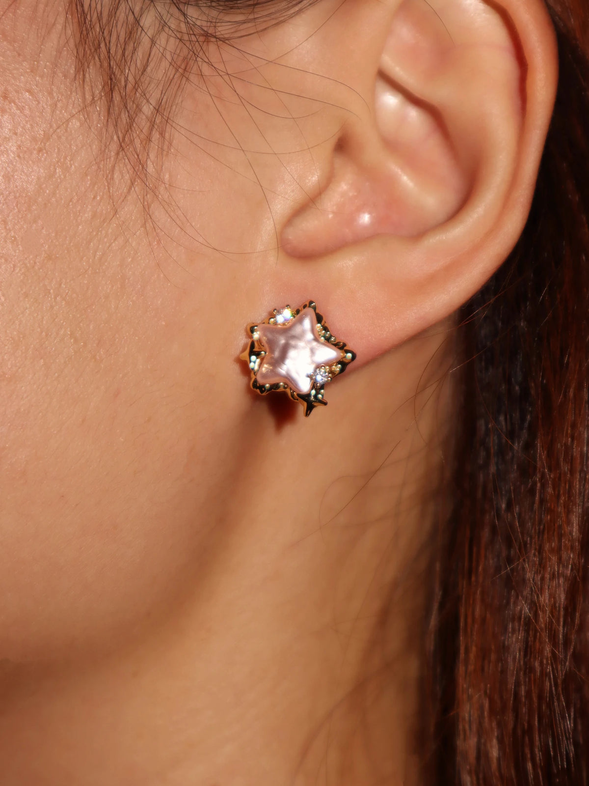 Xylia Pearl Star Earrings