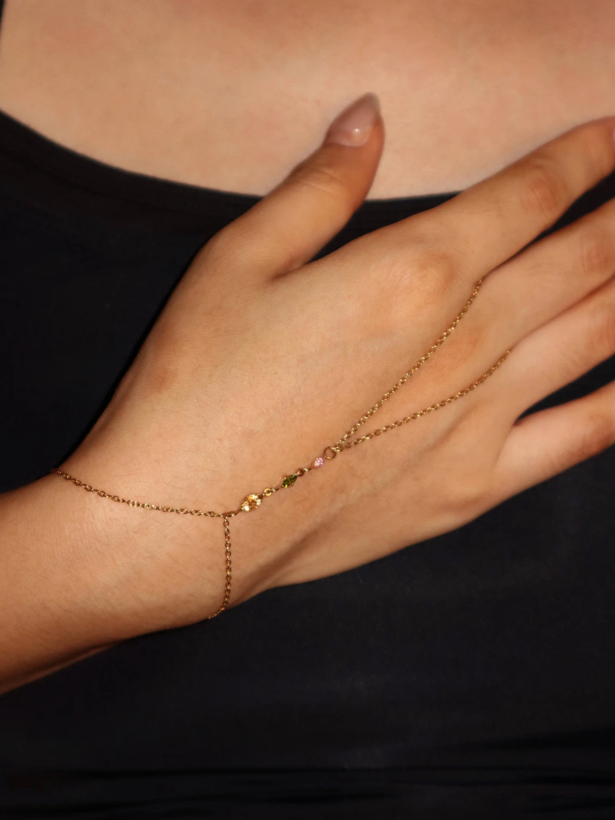 Dominic Horse Eye Hand Chain Bracelet