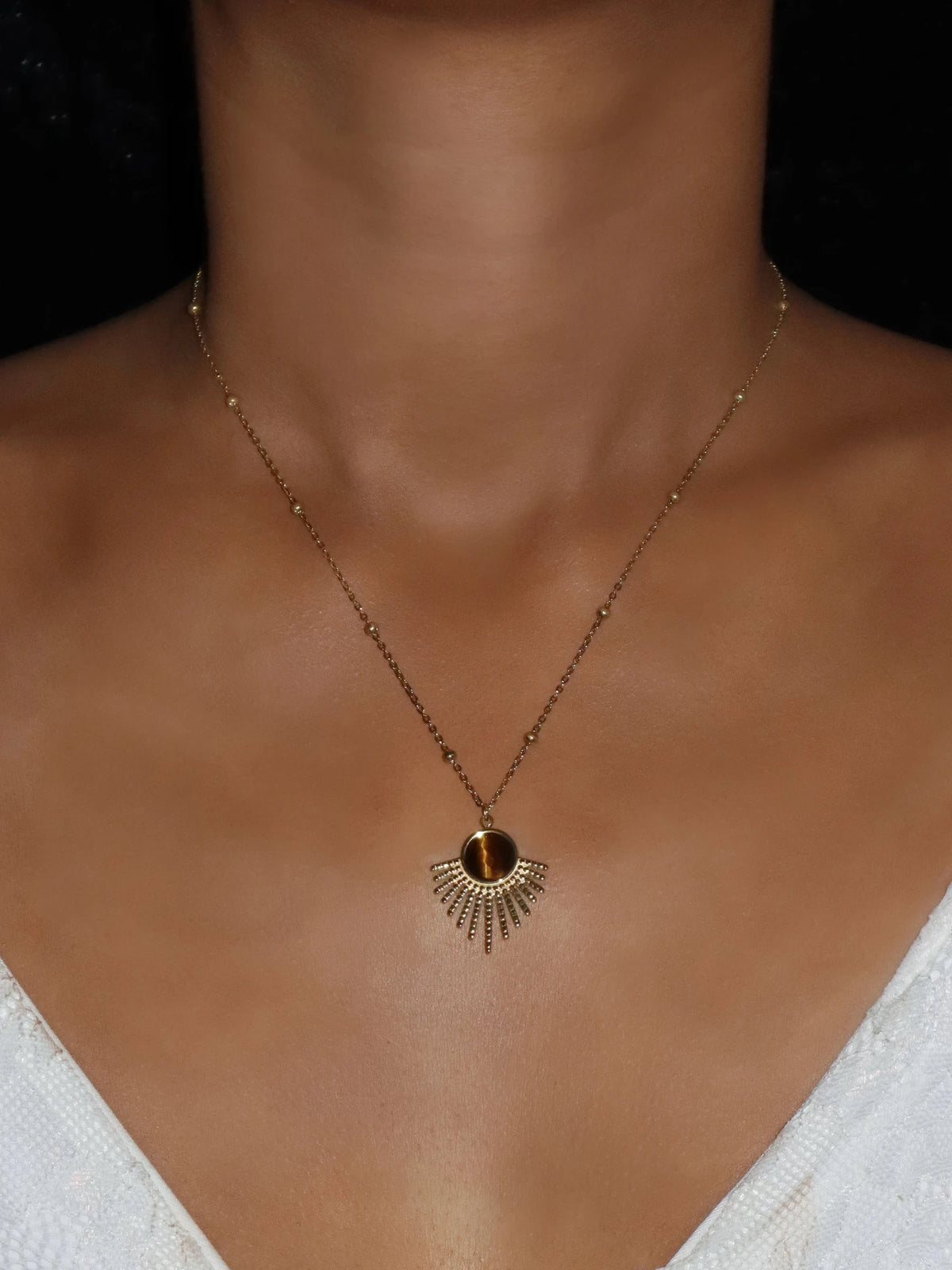 Delia Tiger's Eye Necklace