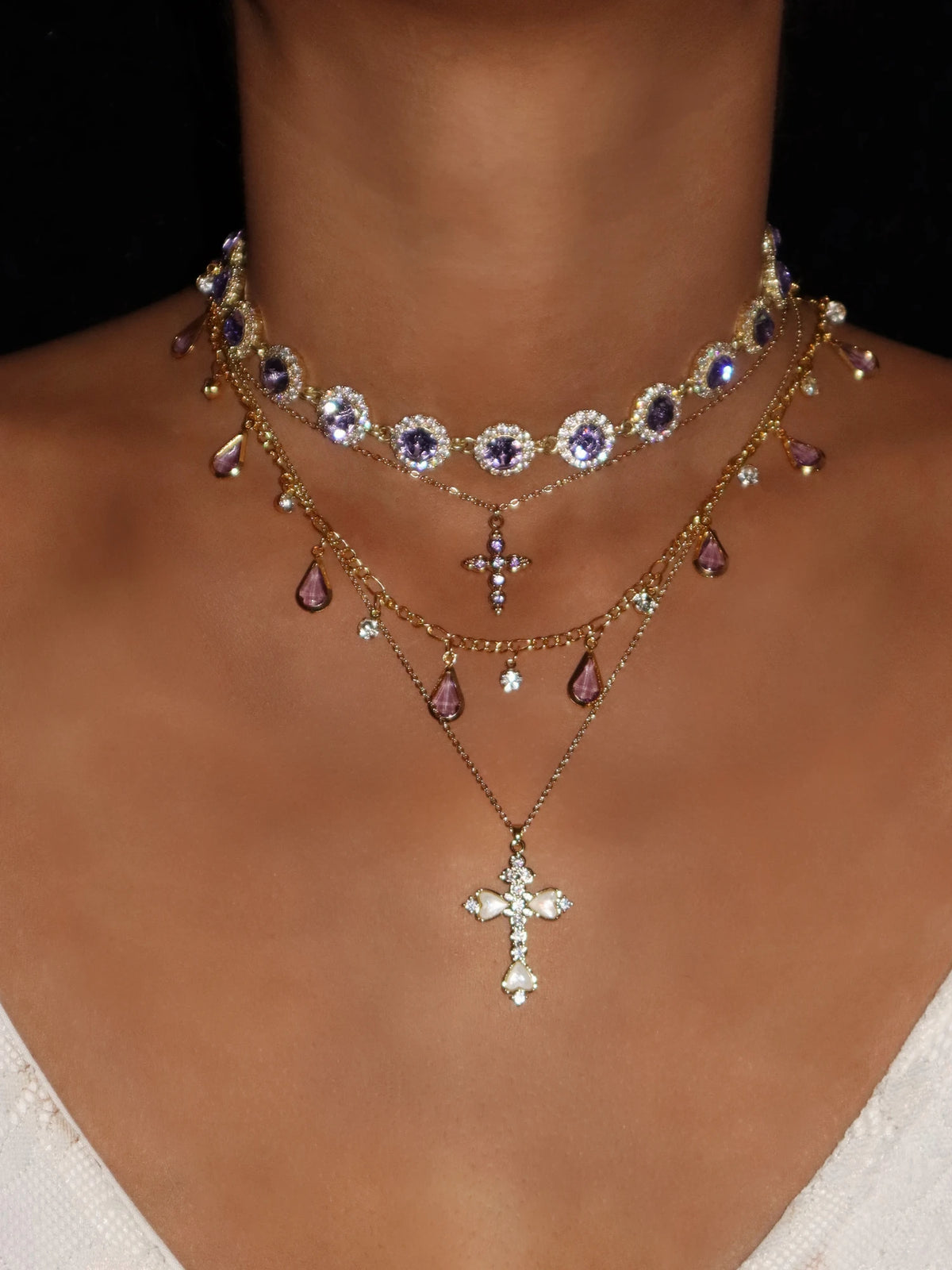 Iris Purple Choker