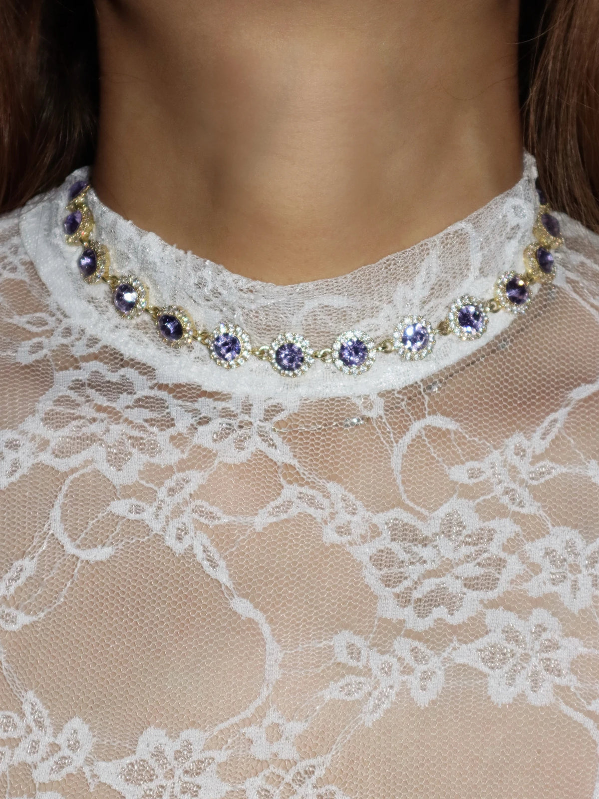 Iris Purple Choker - Kuri Jewelry