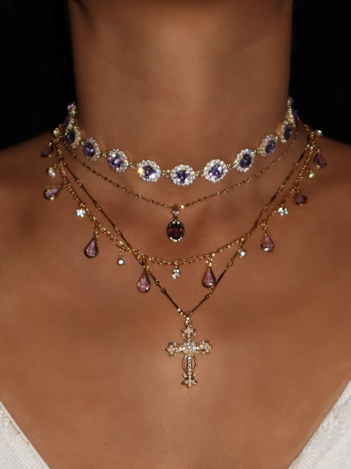 Iris Colored Choker - Kuri Jewelry