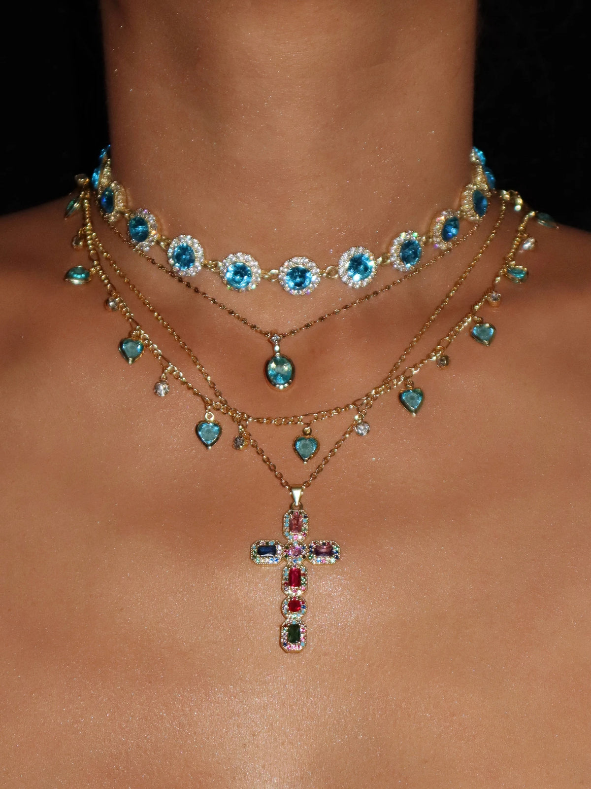 Iris Colored Choker - Kuri Jewelry