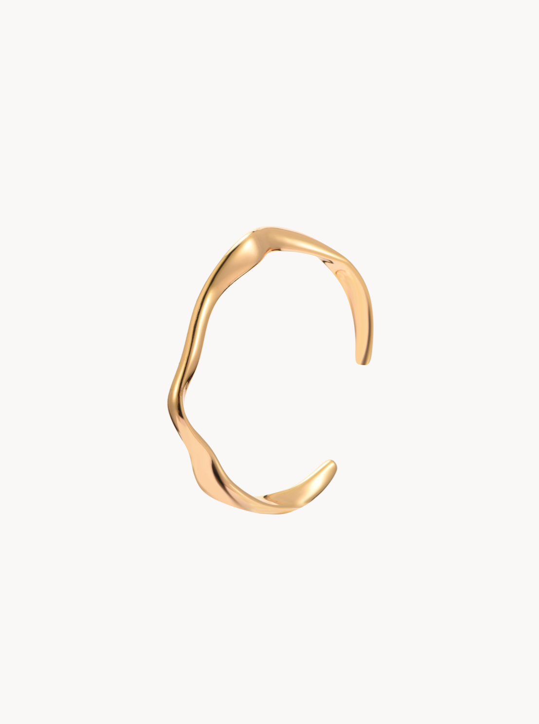 Anila Gold Wave Bracelet - Kuri Jewelry