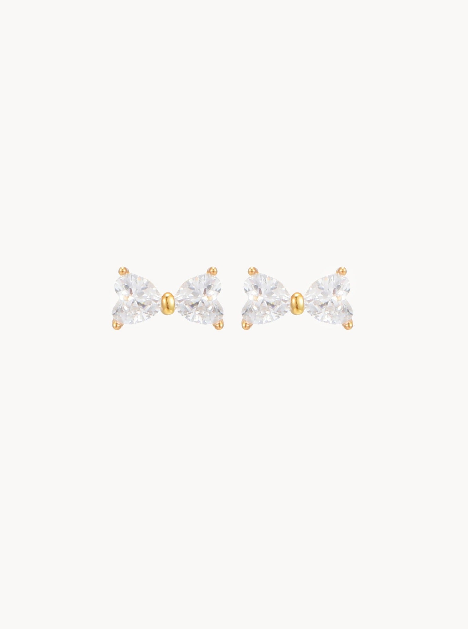 Golden Bow Earrings main image 1