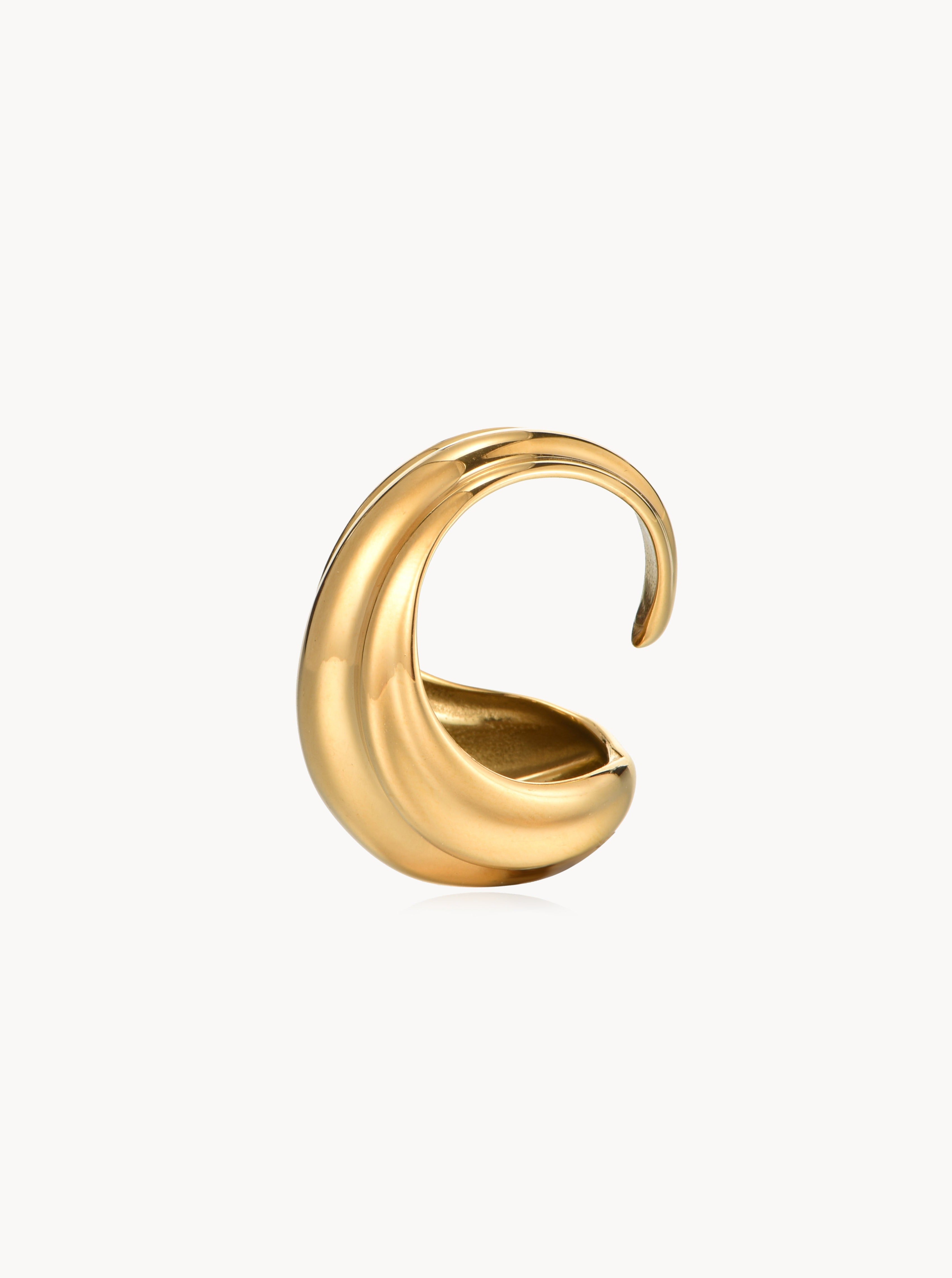 Maud Gold Chunky Ring - Kuri Jewelry