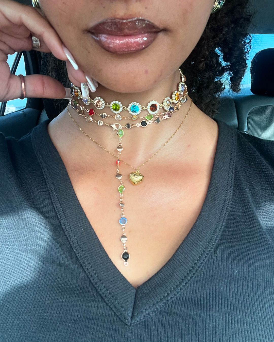 Iris Colored Choker - Kuri Jewelry