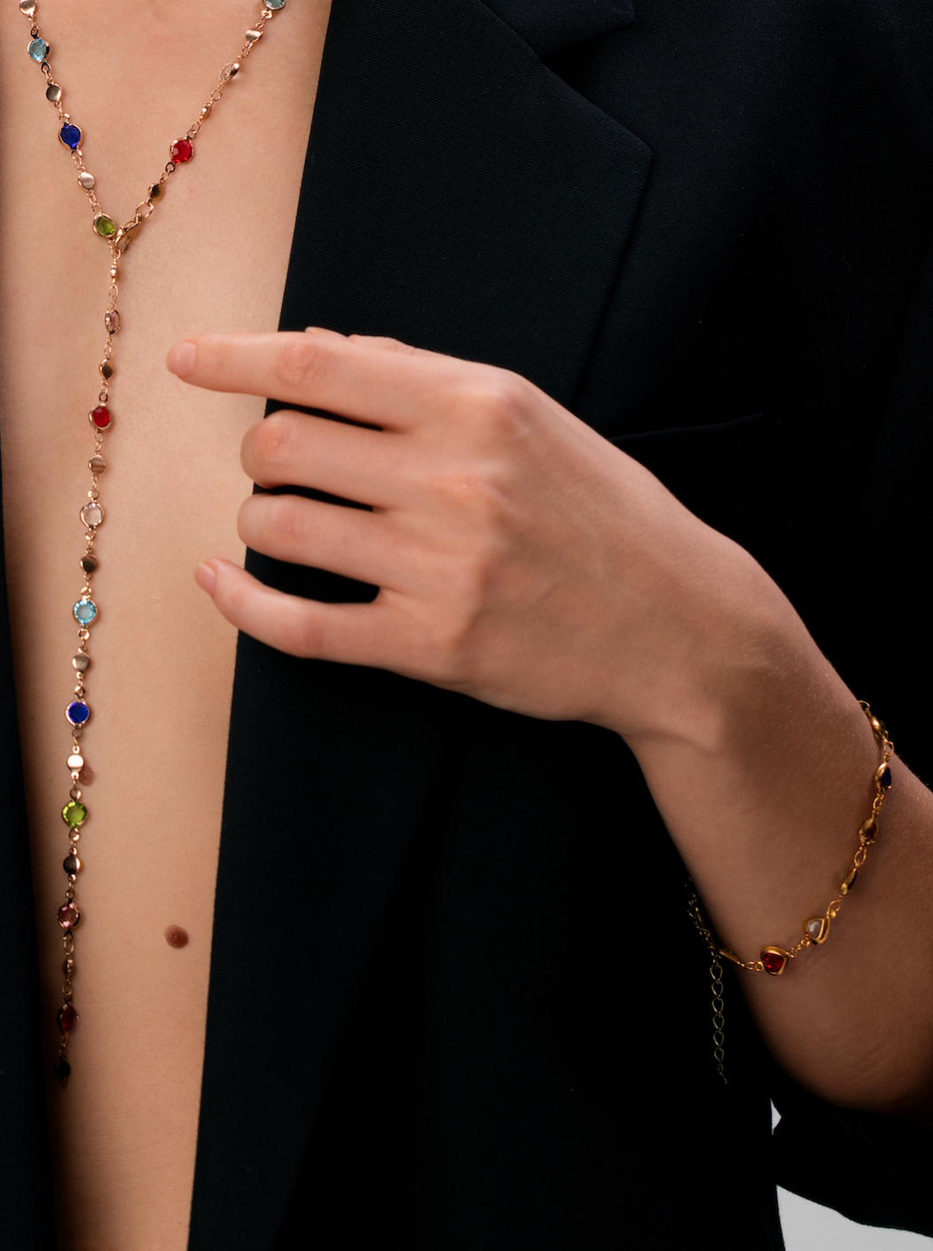 Margaret Colorful Hearts Bracelet - Kuri Jewelry