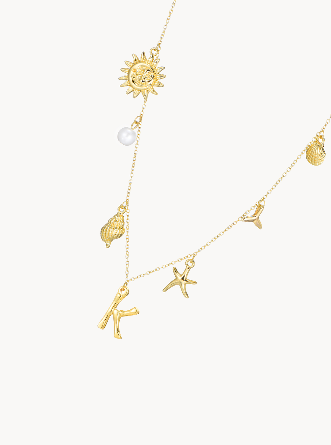 Marina Alphabet Necklace - Kuri Jewelry