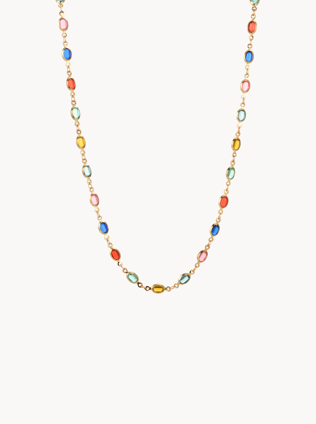 Yuri Colorful Chain Necklace - Kuri Jewelry