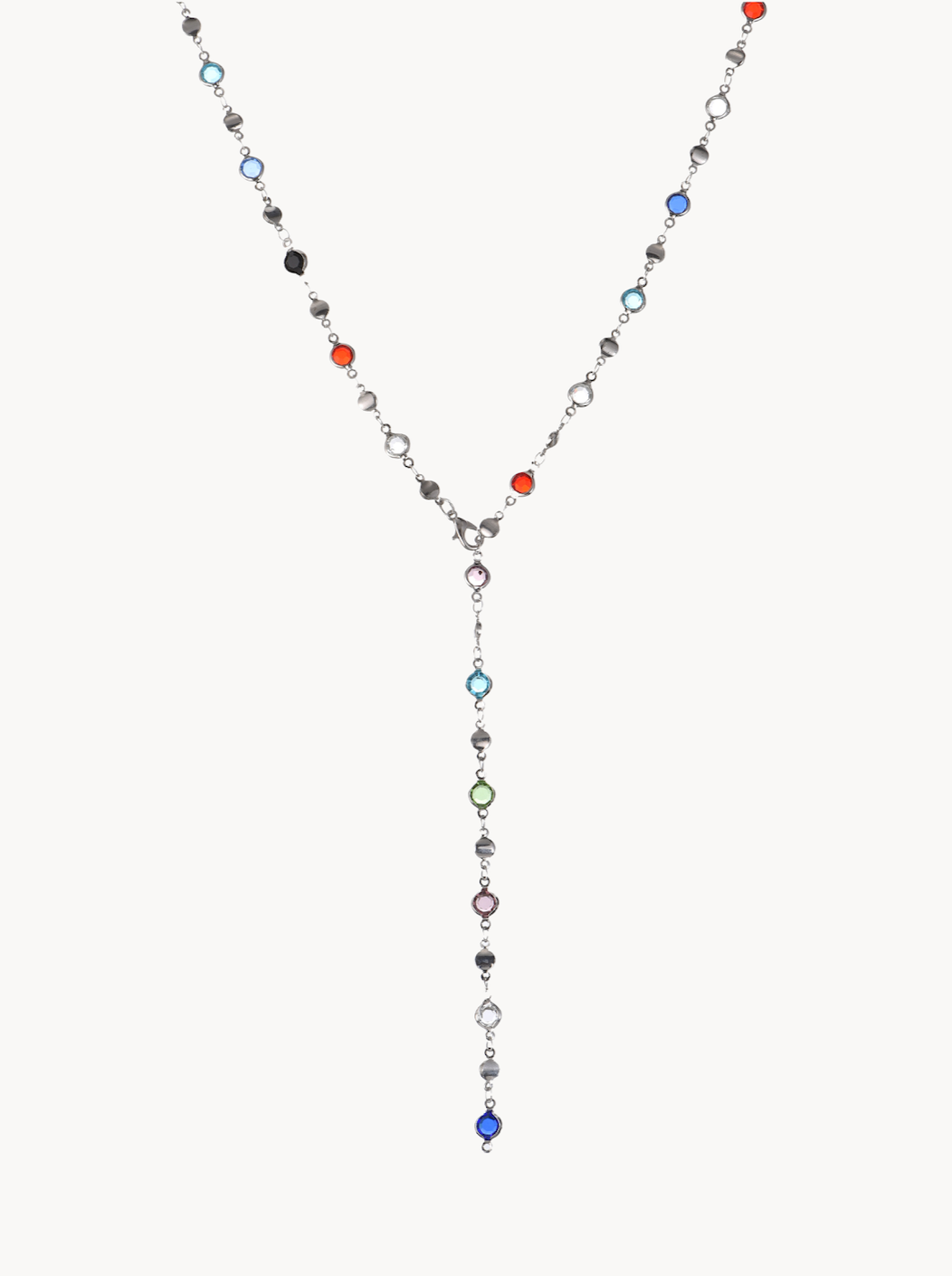 Jolie Colorful Lariat Necklace - Kuri Jewelry