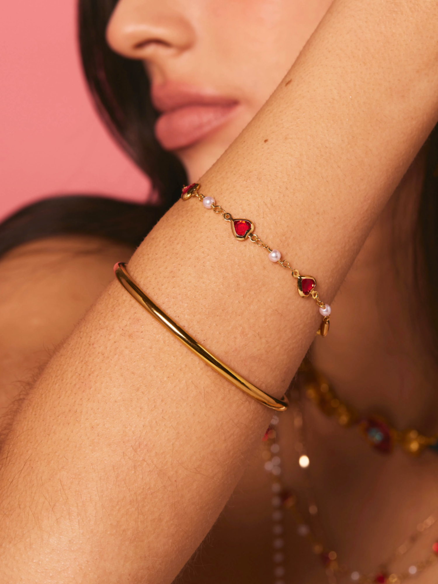 Renata Golden Bracelet - Kuri Jewelry