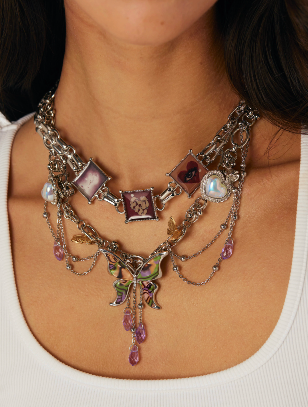 Barbara Y2K Painting Necklace