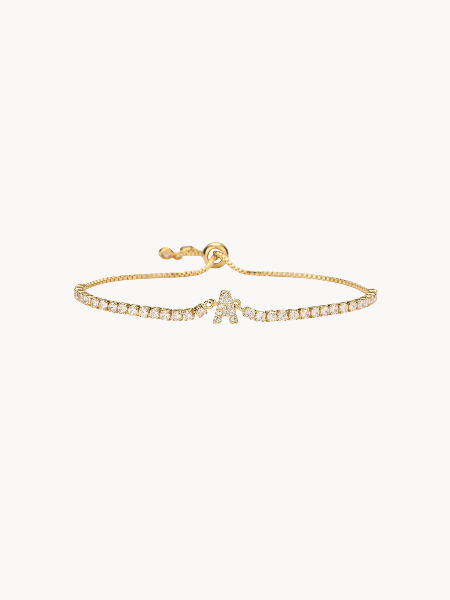 Petit Letter Golden Bracelet - Kuri Jewelry