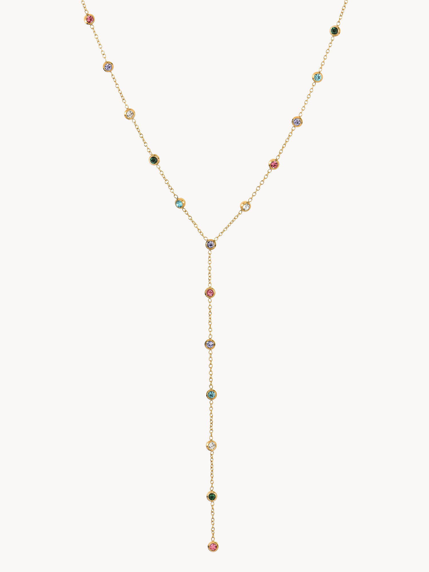 Alice Coloful Lariat Necklace