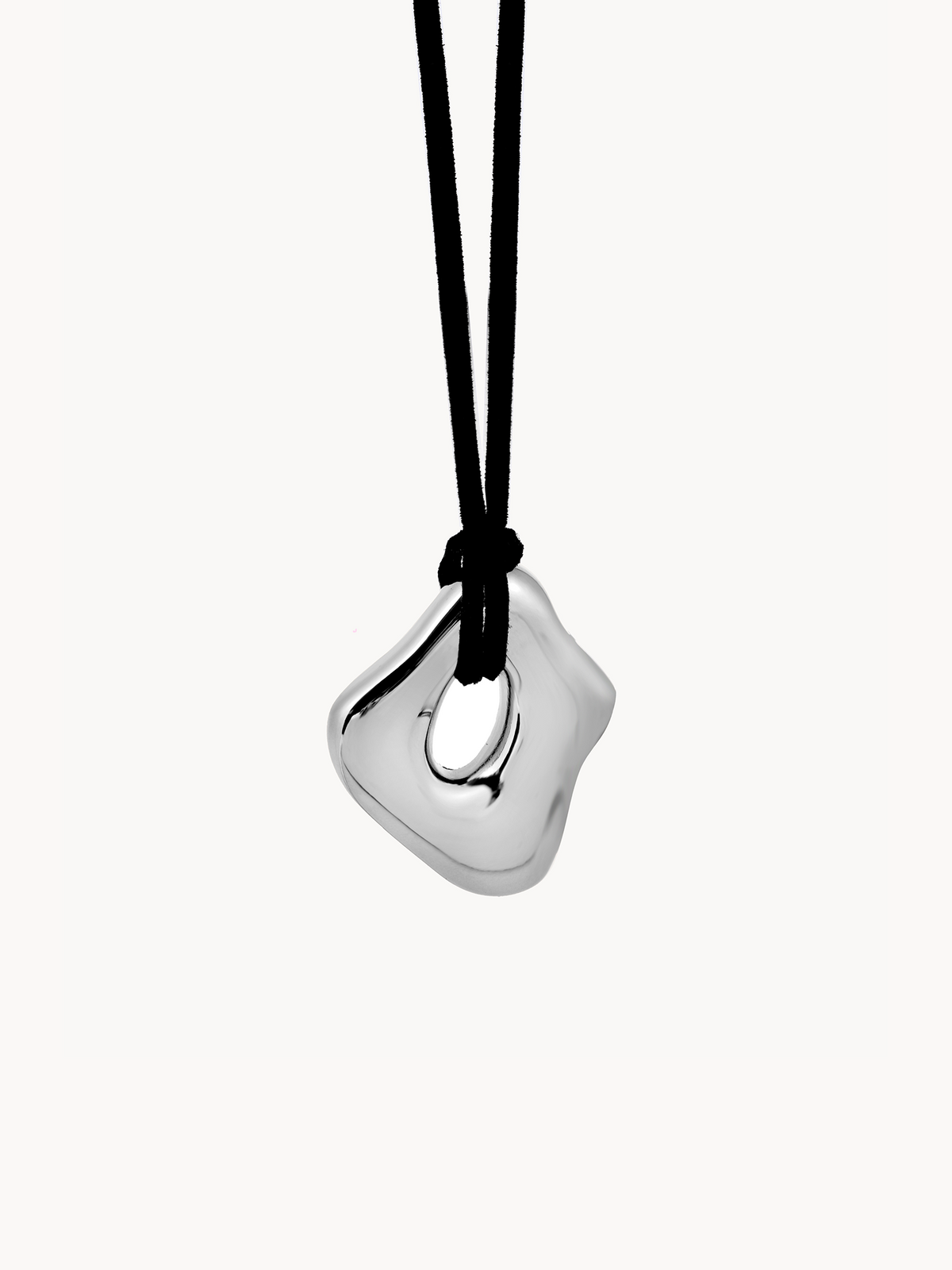 Celeste Silver Cord Necklace