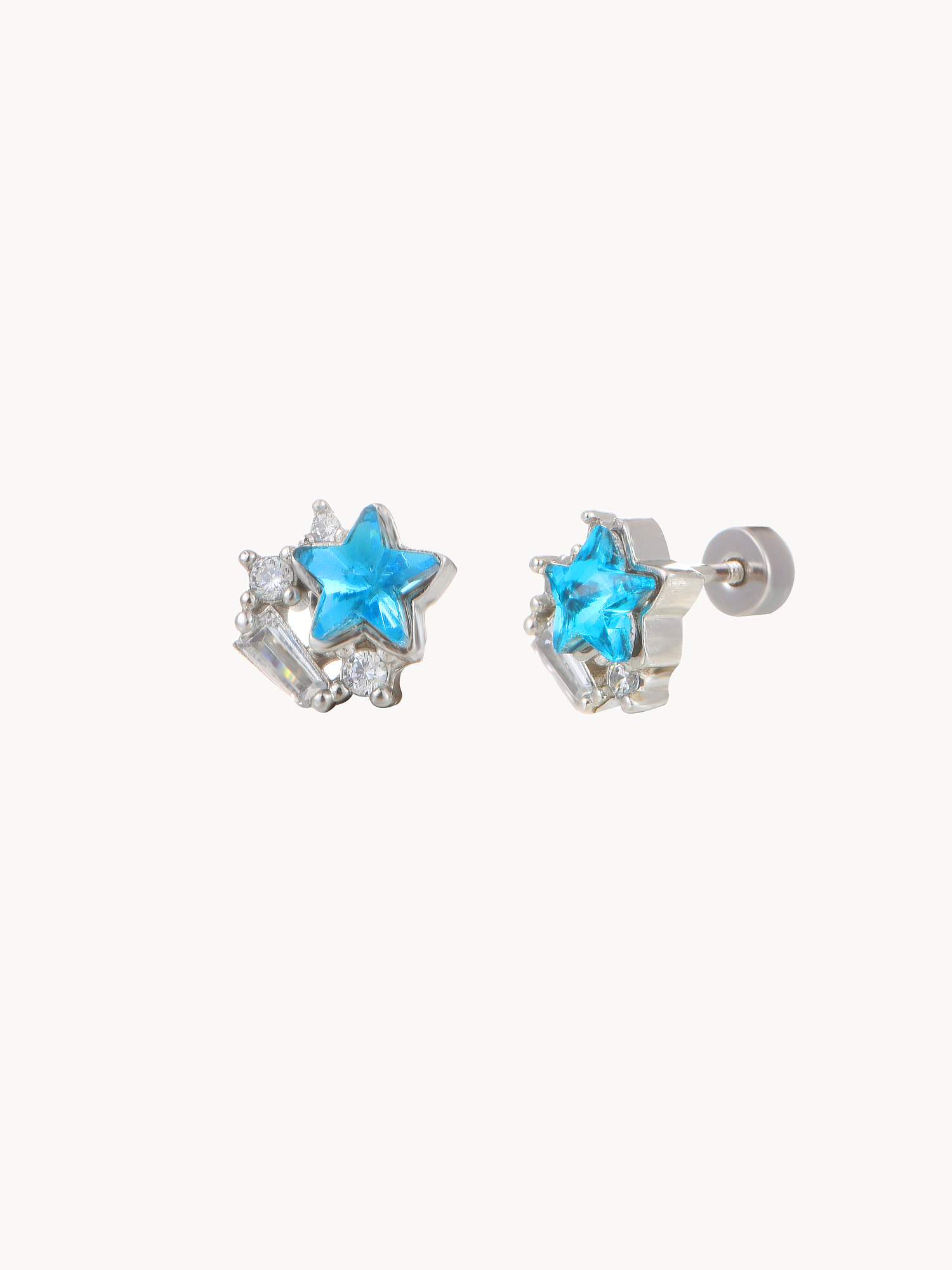 Cora Blue Star Earrings - Kuri Jewelry