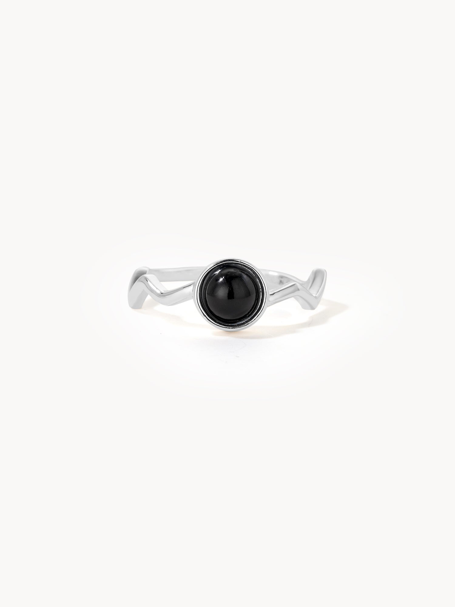 Black Onyx Silver Ring - Kuri Jewelry