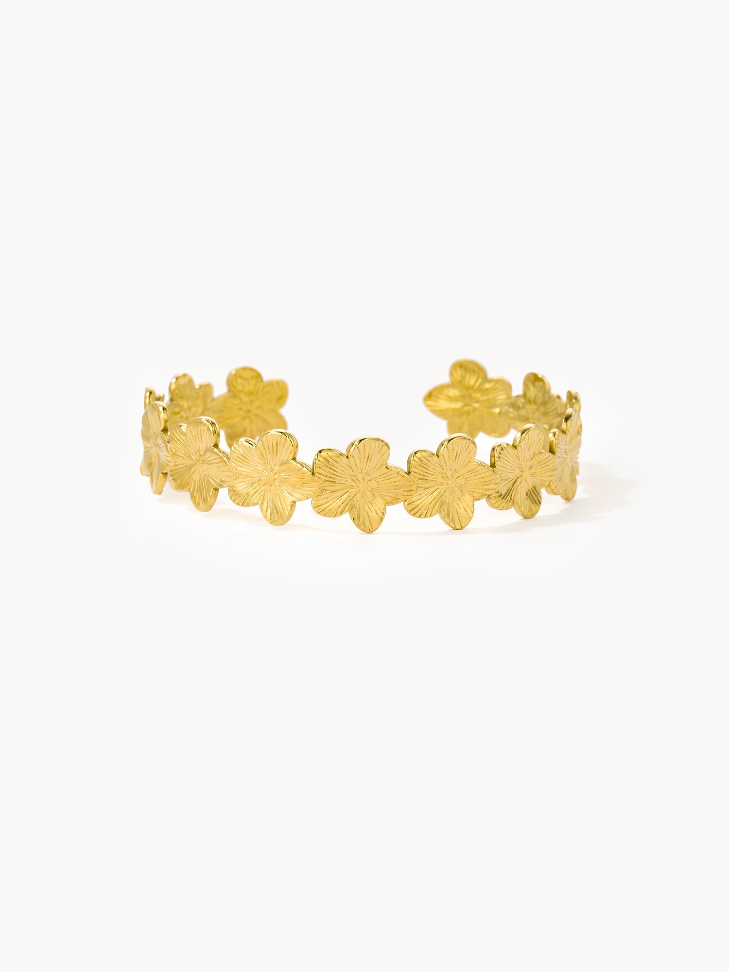 Phyllis Flower Golden Bracelet